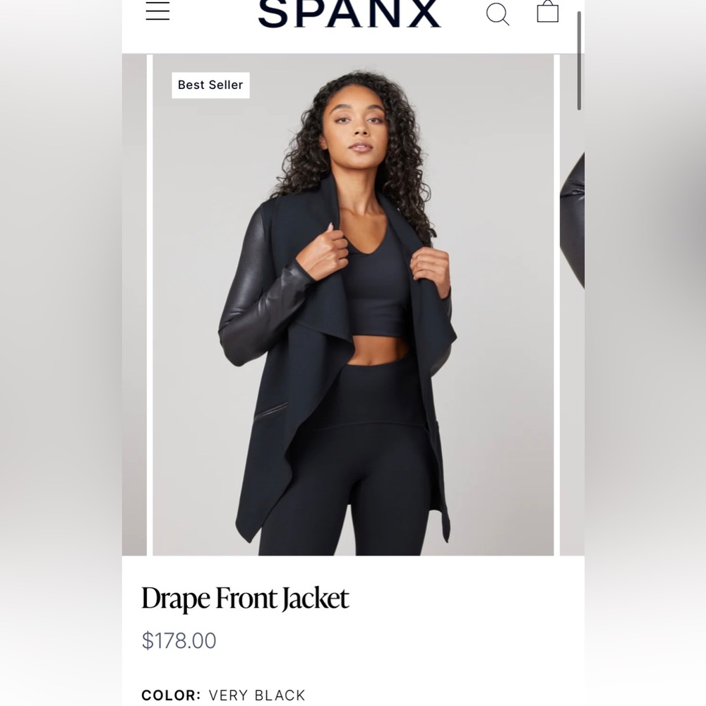 Spanx Drape Front Jacket